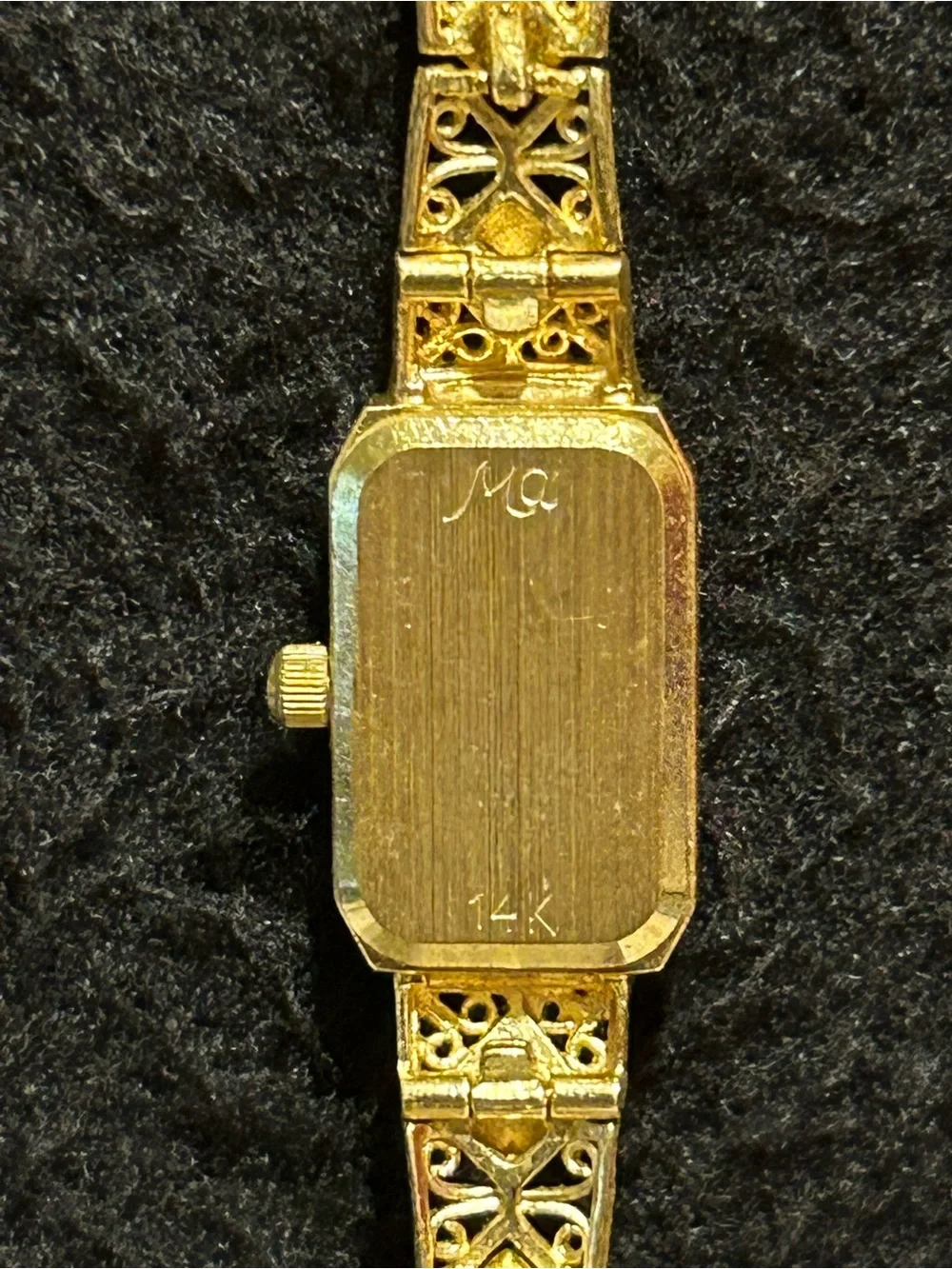 Michael Anthony Watch Womens 14k Yellow Gold Diamond Mother Of Pearl Dial 7.25